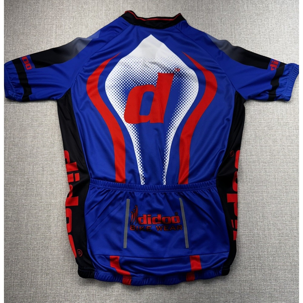 Didoo Bike Wear Cycling Jersey Shirt Bicycle Full Zip Size L - Picture 3 of 6
